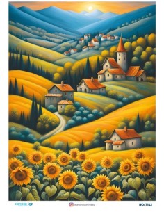 7142 Diamond Pirinç Dekopaj Kağıdı 30x42cm