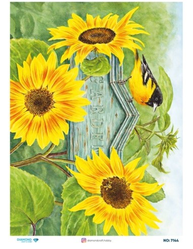 7144 Diamond Pirinç Dekopaj Kağıdı 30x42cm