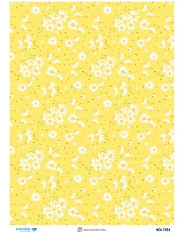 7186 Diamond Pirinç Dekopaj Kağıdı 30x42cm