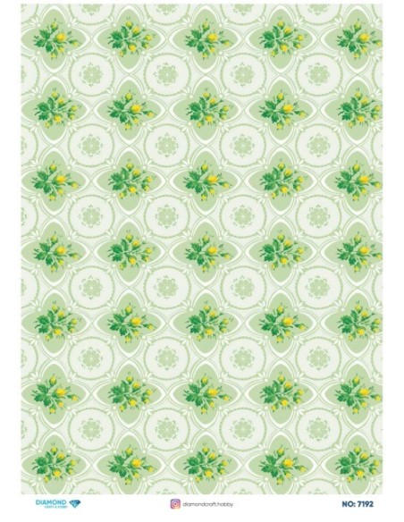 7192 Diamond Pirinç Dekopaj Kağıdı 30x42cm