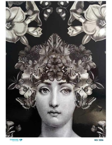 1206 Diamond Pirinç Dekopaj Kağıdı 30x42cm