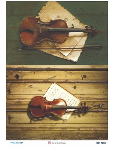 7248 Diamond Pirinç Dekopaj Kağıdı 30x42cm