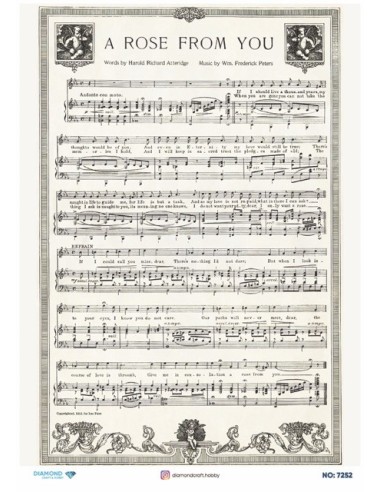 7252 Diamond Pirinç Dekopaj Kağıdı 30x42cm