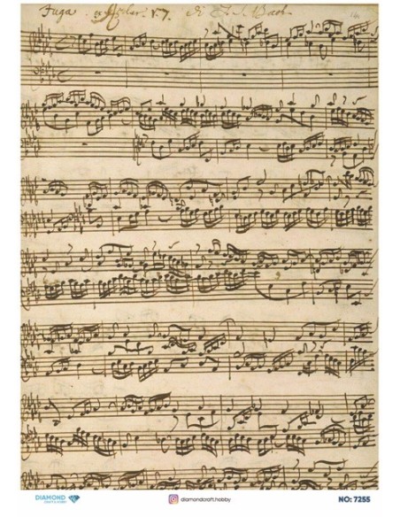 7255 Diamond Pirinç Dekopaj Kağıdı 30x42cm