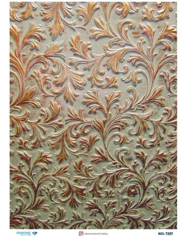 7257 Diamond Pirinç Dekopaj Kağıdı 30x42cm