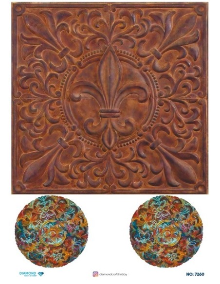 7260 Diamond Pirinç Dekopaj Kağıdı 30x42cm