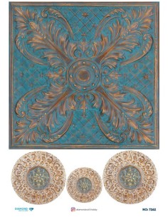 7262 Diamond Pirinç Dekopaj Kağıdı 30x42cm