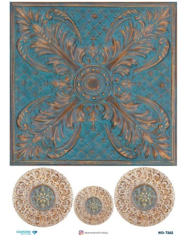 7262 Diamond Pirinç Dekopaj Kağıdı 30x42cm