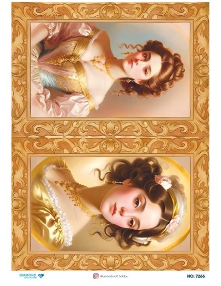 7266 Diamond Pirinç Dekopaj Kağıdı 30x42cm