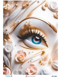 7268 Diamond Pirinç Dekopaj Kağıdı 30x42cm