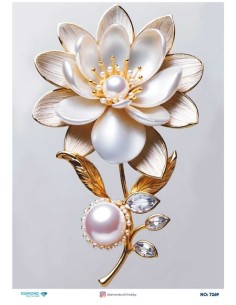 7269 Diamond Pirinç Dekopaj Kağıdı 30x42cm