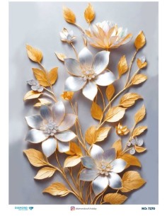 7270 Diamond Pirinç Dekopaj Kağıdı 30x42cm