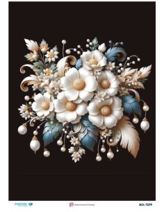 7279 Diamond Pirinç Dekopaj Kağıdı 30x42cm