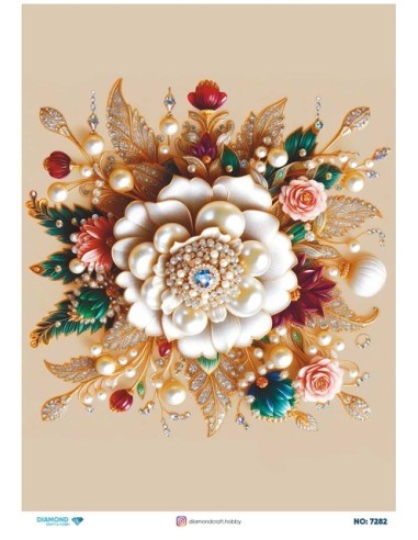 7282 Diamond Pirinç Dekopaj Kağıdı 30x42cm