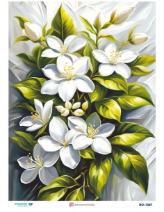 7287 Diamond Pirinç Dekopaj Kağıdı 30x42cm