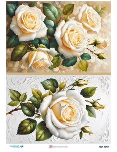 7292 Diamond Pirinç Dekopaj Kağıdı 30x42cm