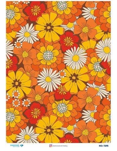 7295 Diamond Pirinç Dekopaj Kağıdı 30x42cm