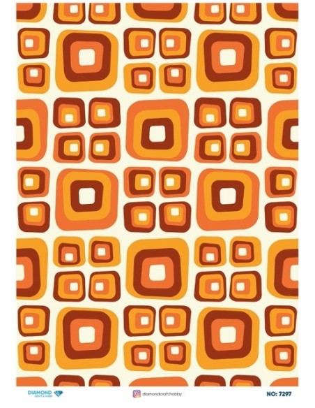 7297 Diamond Pirinç Dekopaj Kağıdı 30x42cm