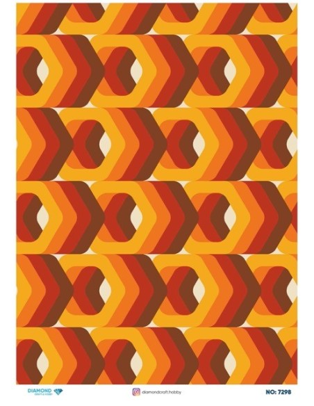 7298 Diamond Pirinç Dekopaj Kağıdı 30x42cm