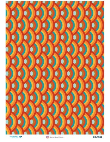 7304 Diamond Pirinç Dekopaj Kağıdı 30x42cm