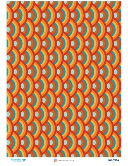 7304 Diamond Pirinç Dekopaj Kağıdı 30x42cm