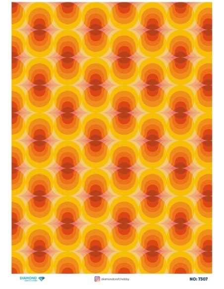7307 Diamond Pirinç Dekopaj Kağıdı 30x42cm