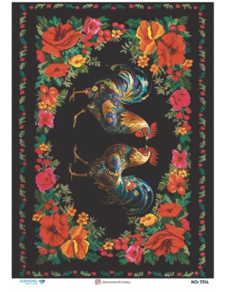 7314 Diamond Pirinç Dekopaj Kağıdı 30x42cm