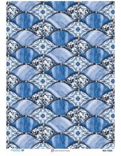 7320 Diamond Pirinç Dekopaj Kağıdı 30x42cm