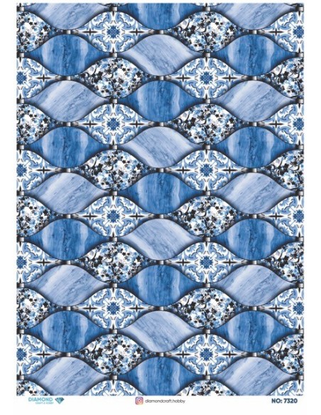 7320 Diamond Pirinç Dekopaj Kağıdı 30x42cm