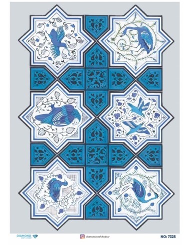 7325 Diamond Pirinç Dekopaj Kağıdı 30x42cm