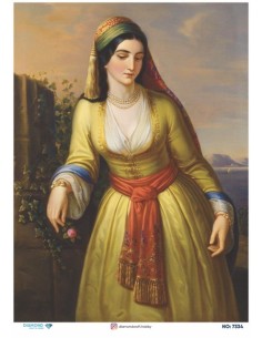 7334 Diamond Pirinç Dekopaj Kağıdı 30x42cm