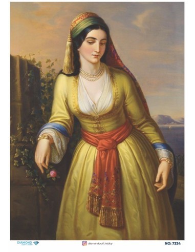 7334 Diamond Pirinç Dekopaj Kağıdı 30x42cm