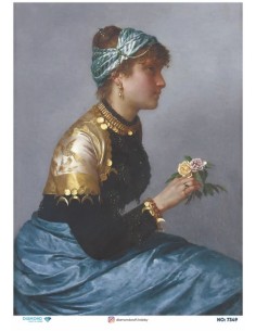 7349 Diamond Pirinç Dekopaj Kağıdı 30x42cm