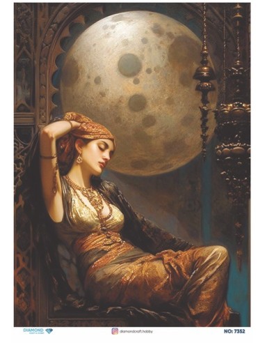7352 Diamond Pirinç Dekopaj Kağıdı 30x42cm