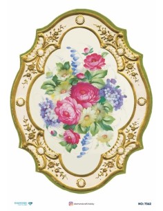 7362 Diamond Pirinç Dekopaj Kağıdı 30x42cm