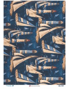 7371 Diamond Pirinç Dekopaj Kağıdı 30x42cm