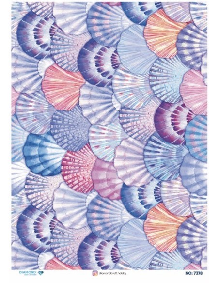 7378 Diamond Pirinç Dekopaj Kağıdı 30x42cm
