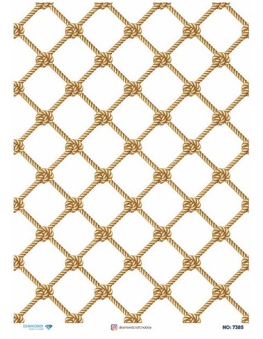 7385 Diamond Pirinç Dekopaj Kağıdı 30x42cm