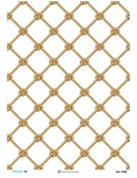 7385 Diamond Pirinç Dekopaj Kağıdı 30x42cm