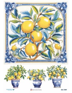 7399 Diamond Pirinç Dekopaj Kağıdı 30x42cm
