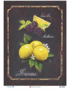 7422 Diamond Pirinç Dekopaj Kağıdı 30x42cm