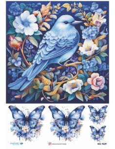 7429 Diamond Pirinç Dekopaj Kağıdı 30x42cm