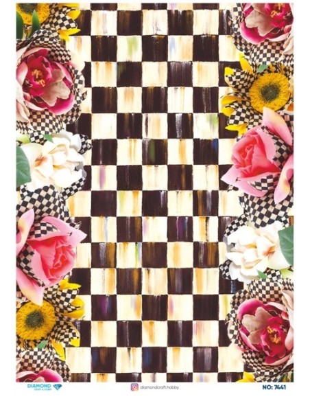7441 Diamond Pirinç Dekopaj Kağıdı 30x42cm