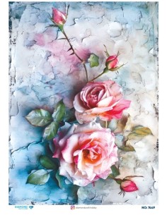 7449 Diamond Pirinç Dekopaj Kağıdı 30x42cm