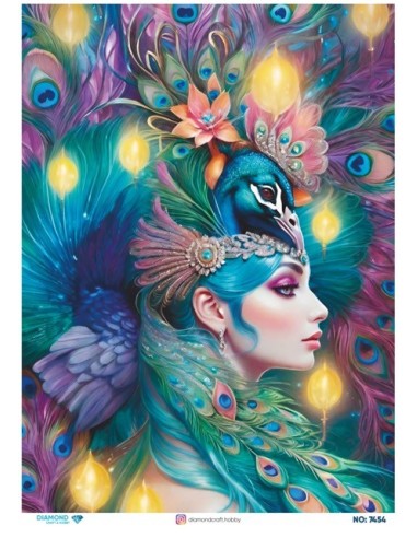 7454 Diamond Pirinç Dekopaj Kağıdı 30x42cm