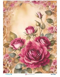 7456 Diamond Pirinç Dekopaj Kağıdı 30x42cm