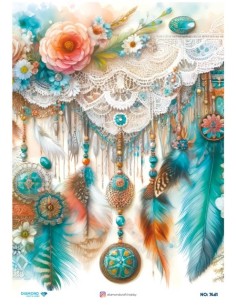 7461 Diamond Pirinç Dekopaj Kağıdı 30x42cm