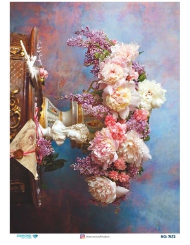 7472 Diamond Pirinç Dekopaj Kağıdı 30x42cm