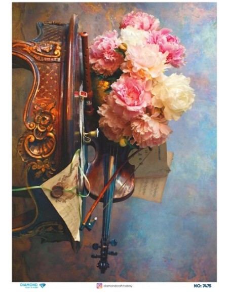 7475 Diamond Pirinç Dekopaj Kağıdı 30x42cm