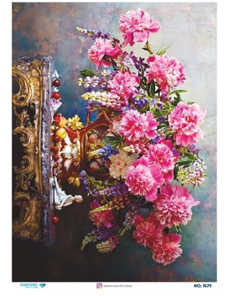 7479 Diamond Pirinç Dekopaj Kağıdı 30x42cm